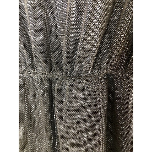 Carolina Ritzler Mae Jumpsuit Shimmer Sleeveless Silver M - Picture 6 of 13